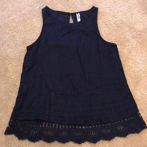 Womens Navy Top